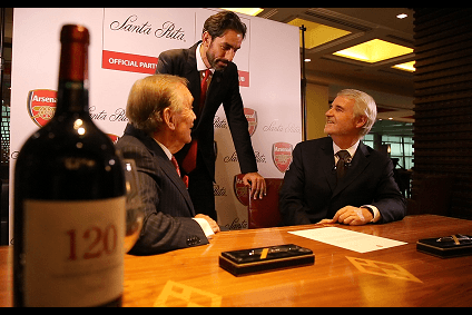 Santa Rita wines signs with Arsenal