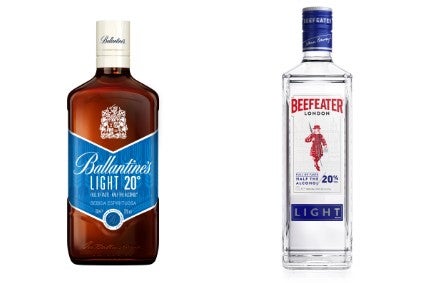 Pernod Ricard unveils 20%-abv Beefeater Light, Ballantine's Light