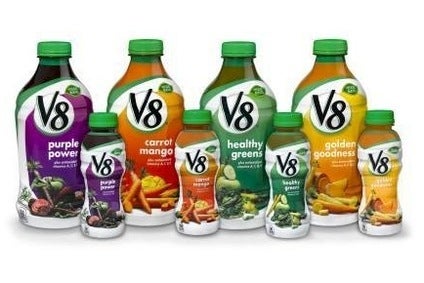 Product Launch Campbell Soup Co s V8 Healthy Greens Purple