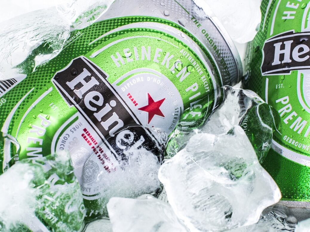 Heineken beer can