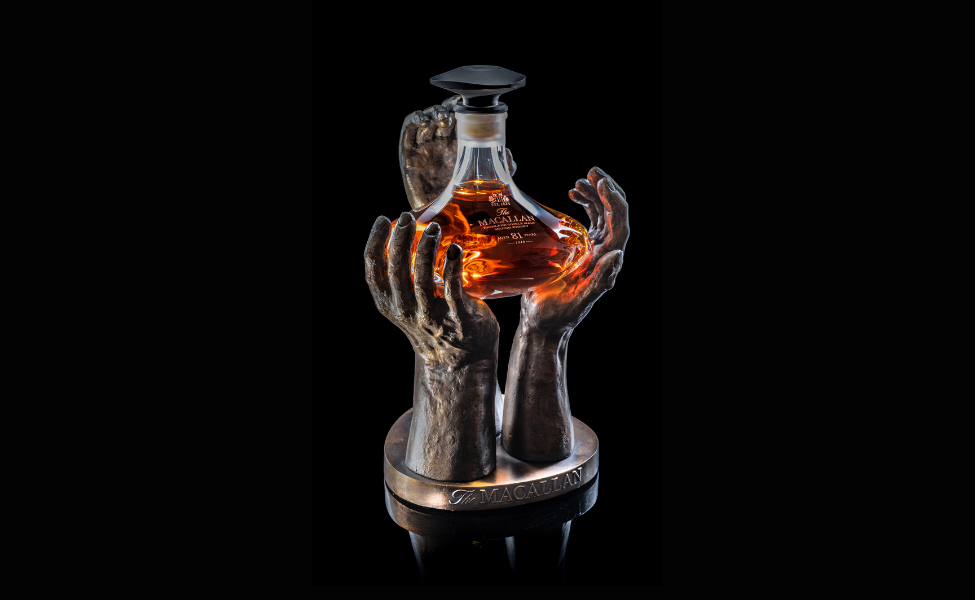 An image of The Macallan The Reach bottle on ablack background