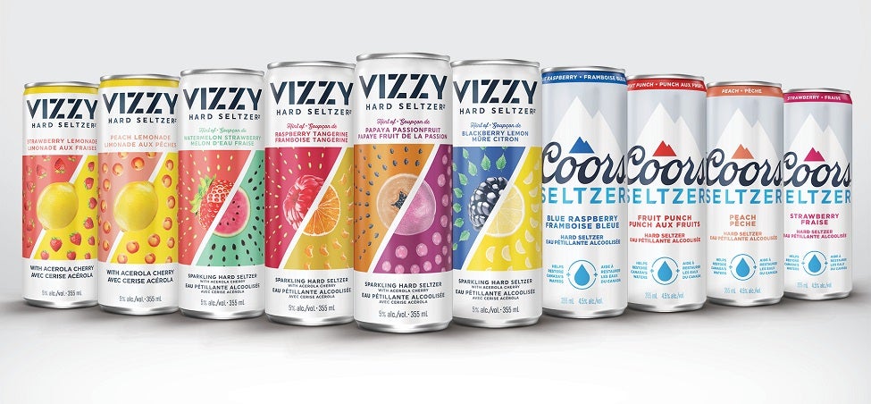 Vizzy Hard Seltzer and Coors Seltzer Canada