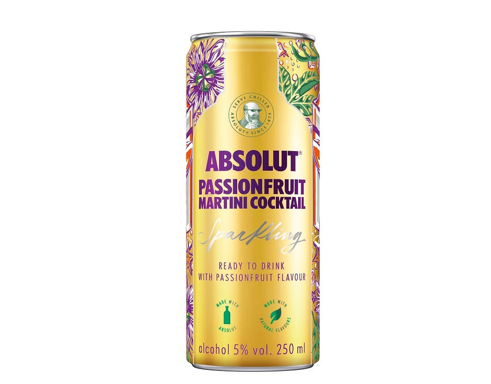 Passion fruit martini. Absolut Passionfruit.