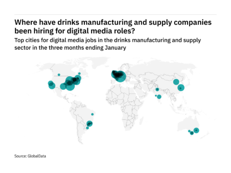 Digital Media in beverages – Recruitment locations November 2021-January 2022 – data
