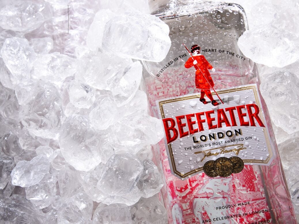 Bottle of Pernod Ricard's Beefeater gin
