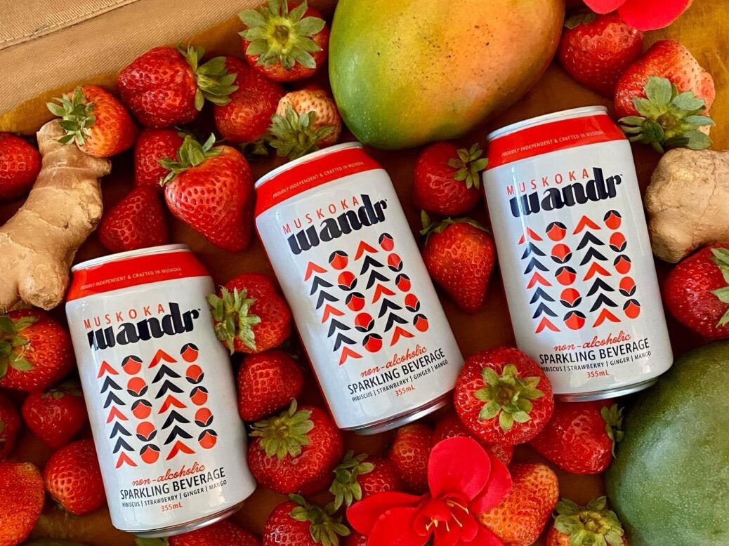 Muskoka Brewery’s Wandr sparkling tea soft drink, which includes hibiscus