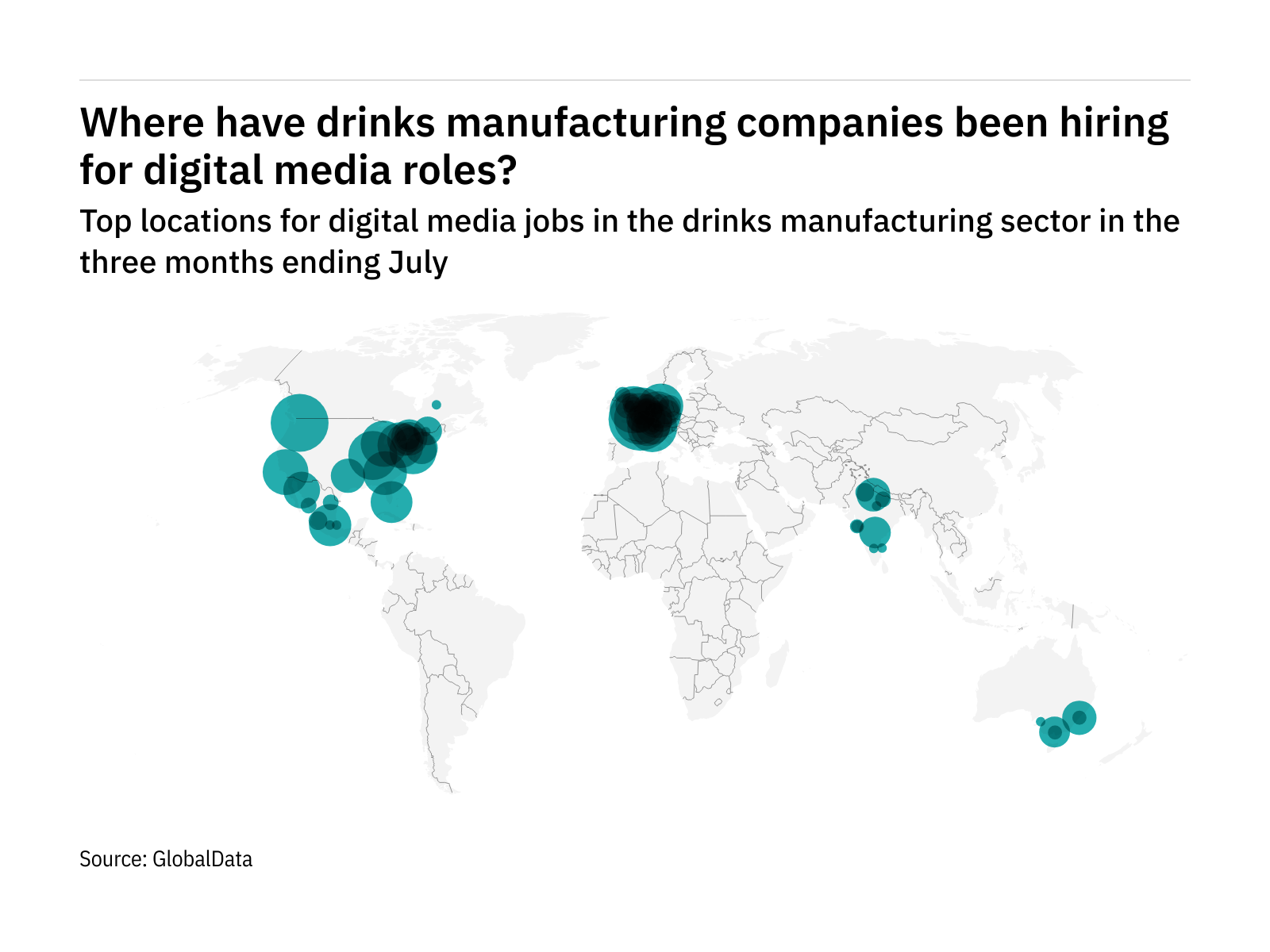 Drinks industry hiring for digital media roles jumps in North America