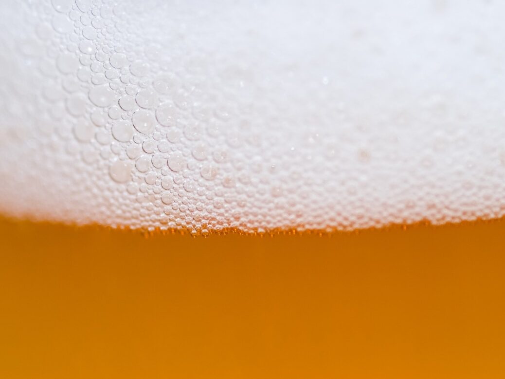 Bubbles in beer