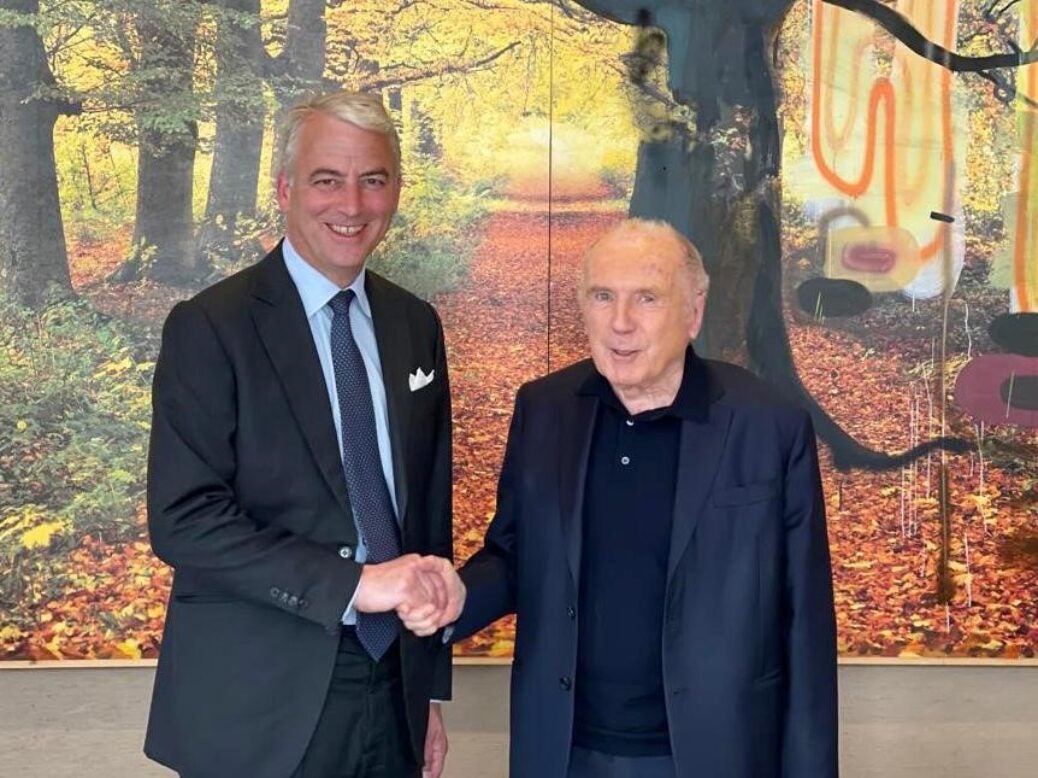 François Pinault and Gilles de Larouzière Henriot