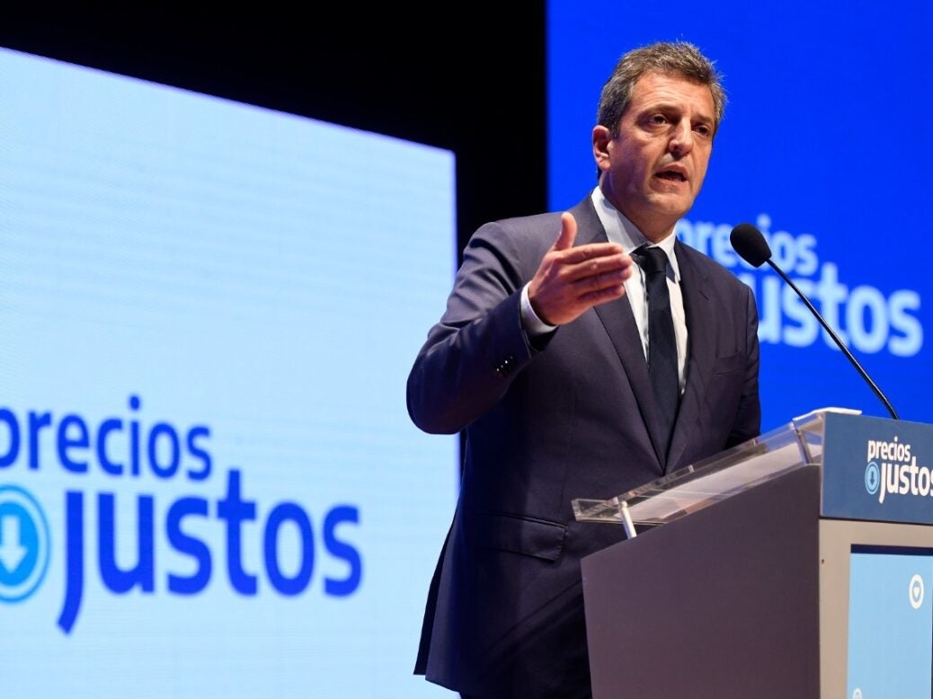 Sergio Massa, Argentina’s Economy Minister, announces price agreement, 11 November 2022