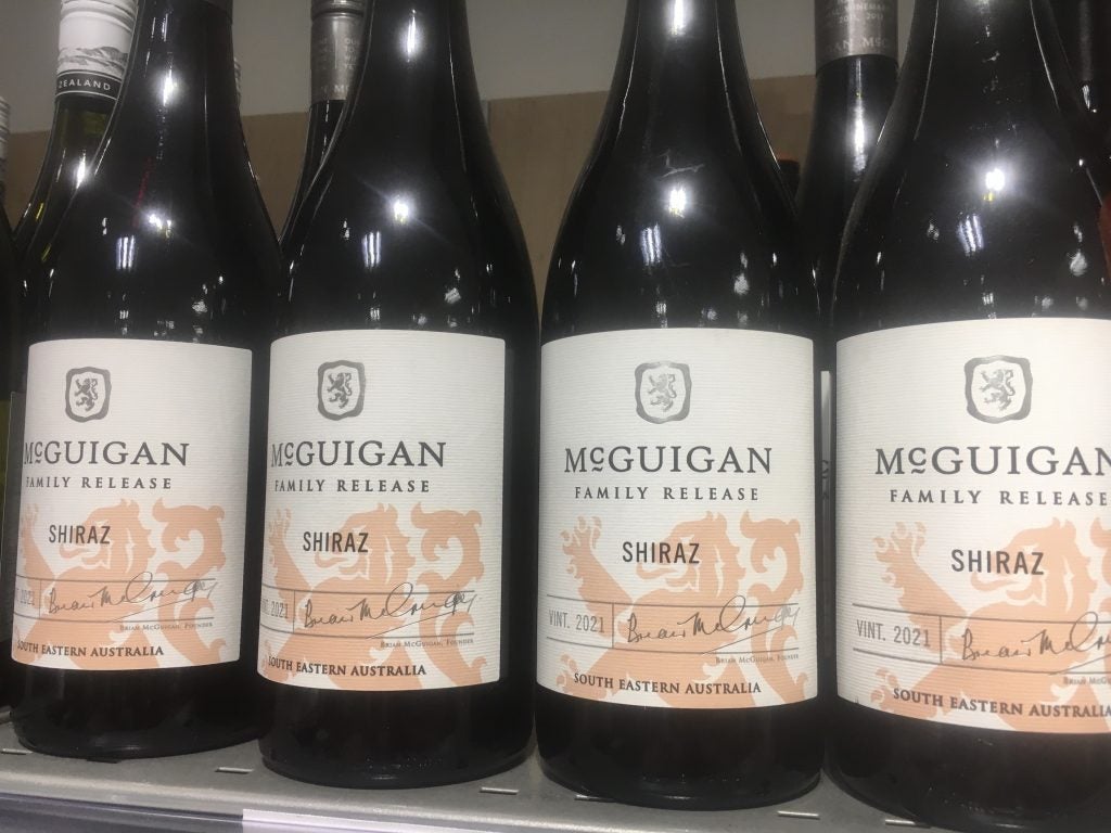 McGuigan wine on sale in Waitrose, Sidcup, London, 26 June 2023