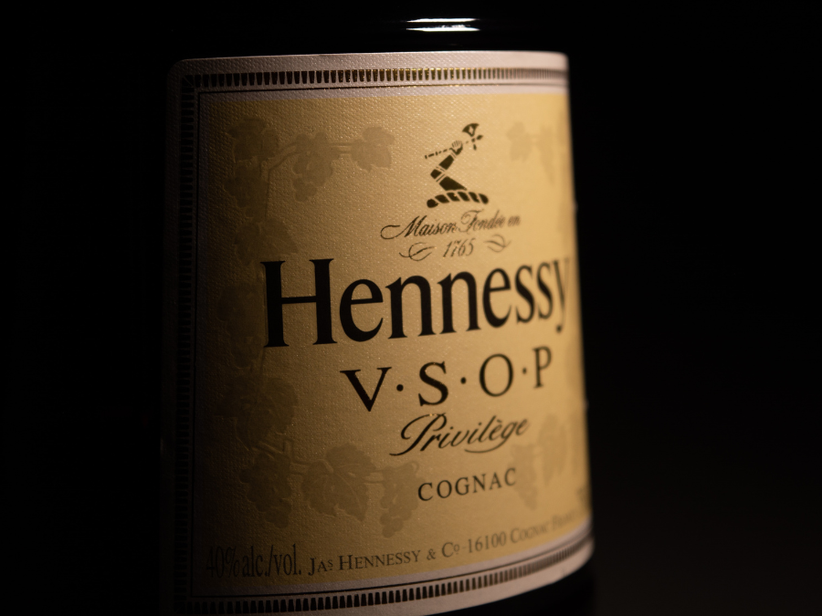 A bottle of Hennessy VSOP Cognac