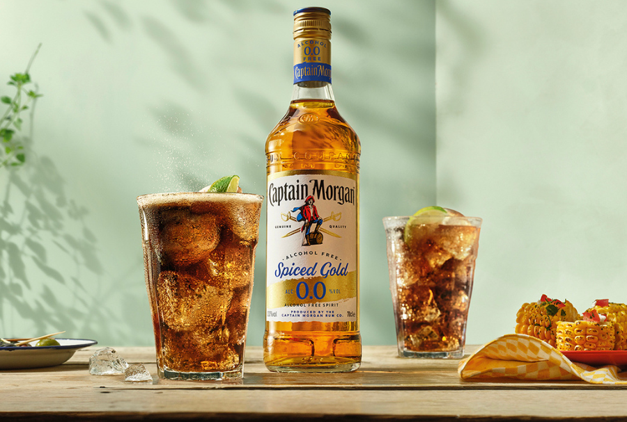 Diageo takes Captain Morgan into alcohol-free