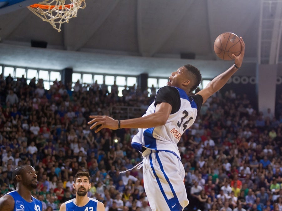 Antetokounmpo brothers bring NBA trophy home to Greece