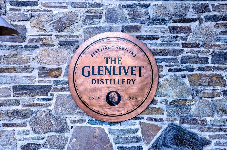 Sign at The Glenlivet Distillery