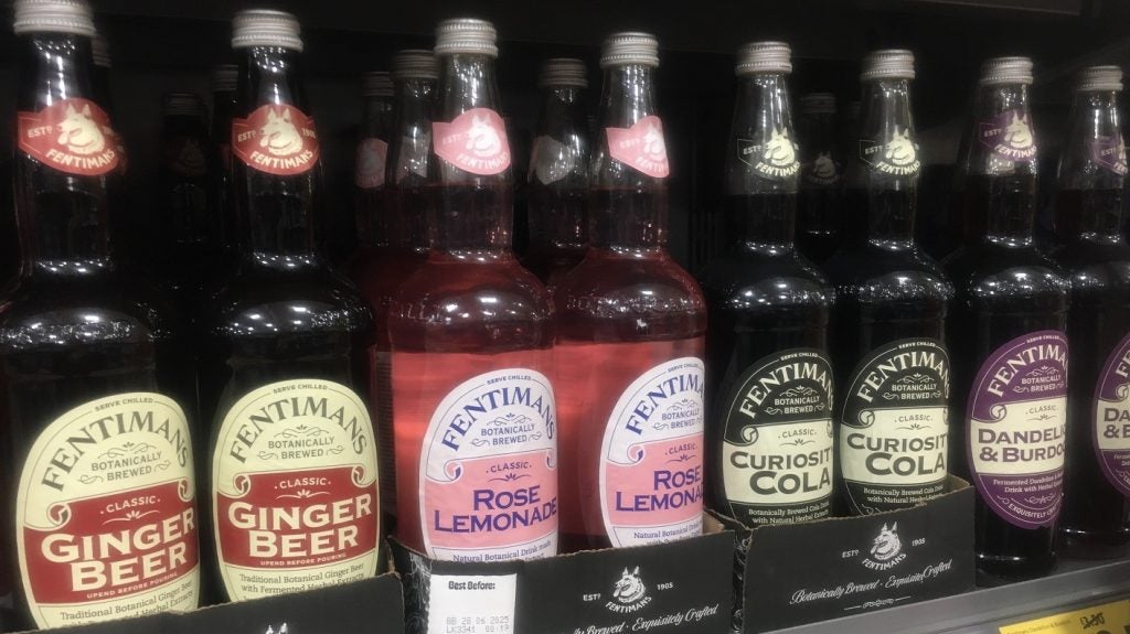 Fentimans soft drinks on sale in Morrisons, Sidcup, United Kingdom, 20 March 2024