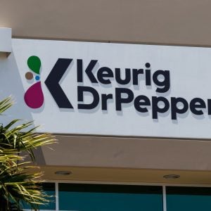 Keurig Dr Pepper logo on building