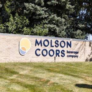 Milwaukee, WI, USA - August 10, 2024: Miller Brewing Co., owned by Molson Coors, has been brewing in their Milwaukee factory since 1860 after being founded by Frederick J. Miller.