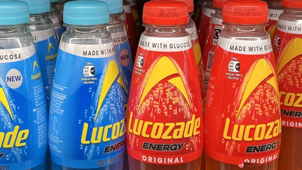 Lucozade, part of the Suntory range, on sale in London on 28 March 2025
