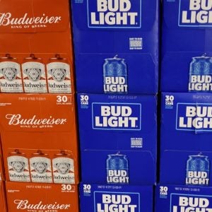 Budweiser and Bud Light on sale in Hephzibah, Georgia, United States, 15 June 2023. Credit: Billy F Blume Jr/Shutterstock